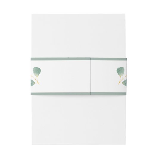 ユーカリモダングエレガントリー結婚サマー 招待状ベリーバンド (裏面例)