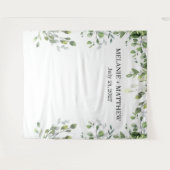 ユーカリモダング結婚リー背景 タペストリー (正面(横))