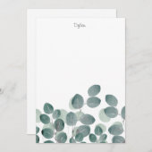 ユーカリモダンス ノートカード (正面/裏面)