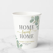 ユーカリモダンパウ素朴ムスイートホームパーティー 紙コップ (裏面)