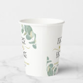 ユーカリモダンパウ素朴ムスイートホームパーティー 紙コップ (右)