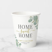 ユーカリモダンパウ素朴ムスイートホームパーティー 紙コップ (正面)
