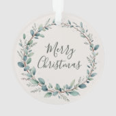 ユーカリモダンパスベビー第1クリスマス オーナメント (裏面)