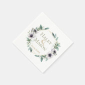 ユーカリモダンパパーソナライズされたーパーナプキン スタンダードカクテルナプキン (角)