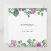 ユーカリモダンフローラの緑の移動 案内状 (裏面)