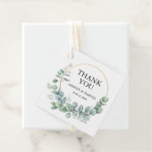 ユーカリモダンプエレガント金ゴールド結婚の感謝 フェイバータグ (インサイチュ)