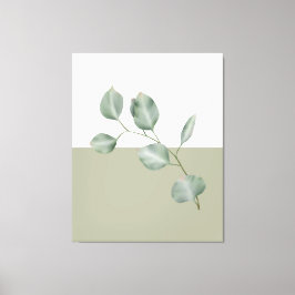 ユーカリモダンプカラーブロッククワッドパネル キャンバスプリント