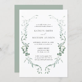 ユーカリモダンプスグリーナリーガーデンリハーサルブランチ 招待状