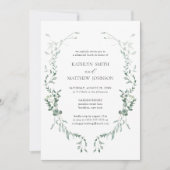 ユーカリモダンプスグリーンリーガーデンリハーサルランチ 招待状 (正面)