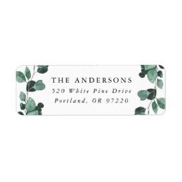 ユーカリモダンプスグリーンリー差出人住所 ラベル