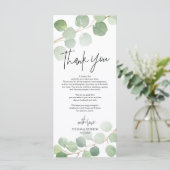 ユーカリモダンプスプレイス設定サンキューカード プログラム (スタンド正面)