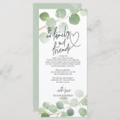 ユーカリモダンプスプレイス設定サンキューカード プログラム (正面/裏面)