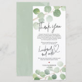 ユーカリモダンプスプレイス設定サンキューカード プログラム (正面/裏面)