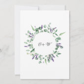 ユーカリモダンプス幾何学模様婚約パーティ 招待状 (裏面)