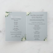 ユーカリモダンプス折り結婚式 プログラム (内部)