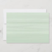 ユーカリモダンプス葉幾何学枠結婚の 招待状 (裏面)