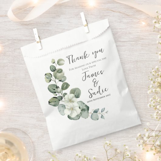 ユーカリモダンプス フェイバーバッグ (クリップ留めされた状態)