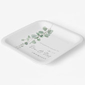 ユーカリモダンプタスが新婚を願う ペーパープレート (傾斜あり)