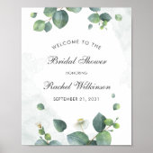 ユーカリモダンプタスグリーンリーブライダルシャワーへようこそ ポスター (正面)