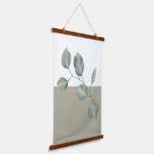 ユーカリモダンプタスコロブロックタペストリー 吊り下げ型タペストリー (傾斜あり)