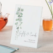 ユーカリモダンプタススクリプトギフトカー結婚ド 台座サイン (インサイチュ)