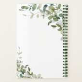 ユーカリモダンプタスボタニカルグリーンレシピ ノートブック (裏面)