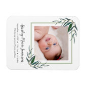 ユーカリモダンプタスボタニカル新生児写真 マグネット (横)
