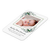 ユーカリモダンプタスボタニカル新生児写真 マグネット (左側)