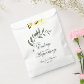 ユーカリモダンプタス植物学結婚の フェイバーバッグ (封をした状態)