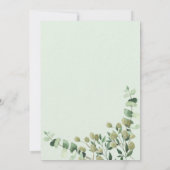 ユーカリモダンプタス結婚式招待状 招待状 (裏面)