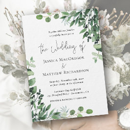 ユーカリモダンプタス結婚式招待状 招待状