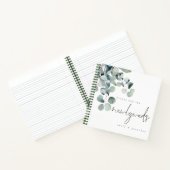 ユーカリモダンプトゥスが新婚のゲストブックを希望 ノートブック (内部)