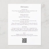 ユーカリモダンプトゥスオールインワン結婚式招待状 (裏面)