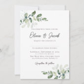 ユーカリモダンプトゥスオールインワン結婚式招待状 招待状 (正面)