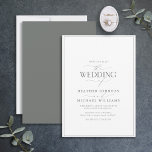 ユーカリモダンプトゥスグリーン書結婚道 招待状<br><div class="desc">トレンディーエレガントとモダン、このシンプル招待状のミニマルなユーカリプタスの緑と白ののデザインは、書道とセリフ文字の主な機能と結婚して「The's Of」を備え、私たちのベストセラーに基づいている。カードの裏はユーカリ緑色の質感を特徴とする。一致連絡製品の設計者。私たちの小さなビジネスをサポートしてくれてありがとう、私たちは本当に感謝！私たちは、あなたが私たちと同じようにこのデザインを愛し、私たちは喜んで、あなたを招待状したい私たちの新しいプライベートのFacebookグループのブリデスのための計画のヒントの一部に参加する忙しこと結婚を望む。https://www.facebook.com/groups/622298402544171 Copyright Anastasia Surridge for エレガント招待状,  all rights reserved.</div>