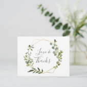 ユーカリモダンプトゥス幾何学模様 ポストカード (スタンド正面)