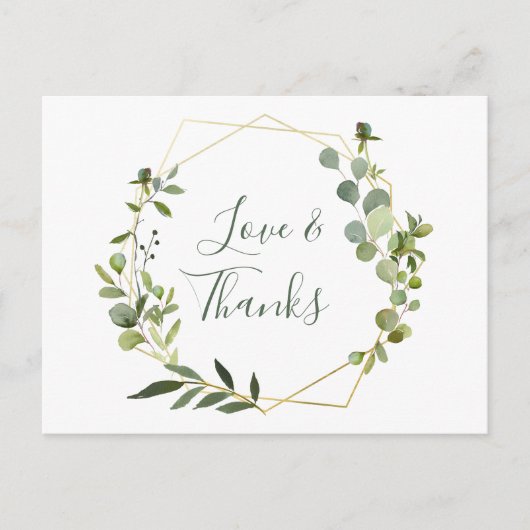 ユーカリモダンプトゥス幾何学模様 ポストカード (正面)