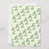 ユーカリモダンプトゥス森林の動物の森の友人 招待状 (裏面)