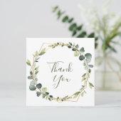 ユーカリモダンプトゥス水カラーリース サンキューカード (スタンド正面)