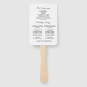 ユーカリモダンプトゥス葉結婚式 プログラム ハンドファン (裏面)