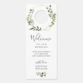 ユーカリモダンプ結婚の歓迎は邪魔しない ドアノブサイン (裏面)