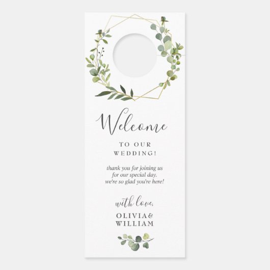 ユーカリモダンプ結婚の歓迎は邪魔しない ドアノブサイン (裏面)