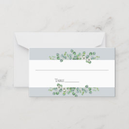 ユーカリモダンプ結婚テーブル プレイスカード