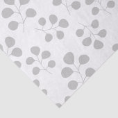 ユーカリモダンプ葉スグレイとホワイト 薄葉紙 (詳細)