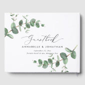 ユーカリモダンミニマルー素朴シンプル性 ゲストブック (裏面)