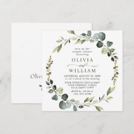 ユーカリモダンリース枠対シャワー 招待状