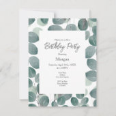 ユーカリモダンー2 招待状 (正面)