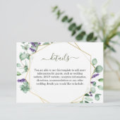 ユーカリモダン属幾何学模様の葉 エンクロージャーカード (スタンド正面)