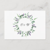 ユーカリモダン属幾何学模様の葉 エンクロージャーカード (裏面)