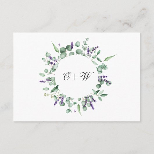 ユーカリモダン属幾何学模様の葉 エンクロージャーカード (裏面)